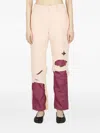 Raf Simons Layered Cotton Jeans In Pink