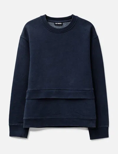 Raf Simons Layered Crewneck In Blue