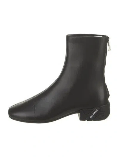 Pre-owned Raf Simons Leather Boots In Black