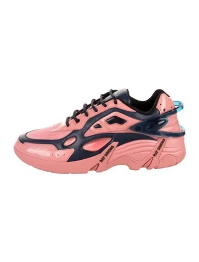 Pre-owned Raf Simons Leather Chunky Sneakers In Pink