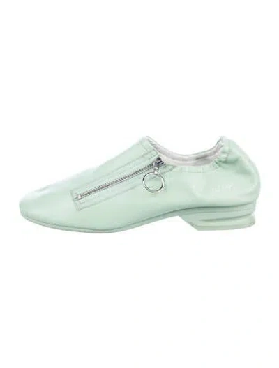Pre-owned Raf Simons Leather Sneakers In Green