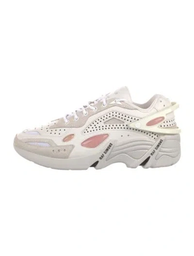 Pre-owned Raf Simons Leather Sneakers In White