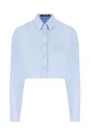 Raf Simons Cropped Cotton Piquet Shirt In 0042