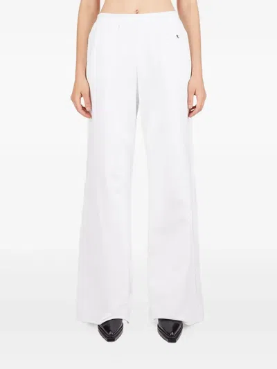 Raf Simons Logo-embroidered Track Pants In White