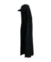 Raf Simons Logo Hooded Cloak In Black