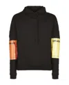 Raf Simons Logo Hooded Sweater In Black