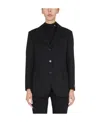 Raf Simons Single-breasted Jacket Notched Lapels In Black