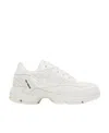 Raf Simons Logo Logo Splicing Design Low-top Casual Shoes In White