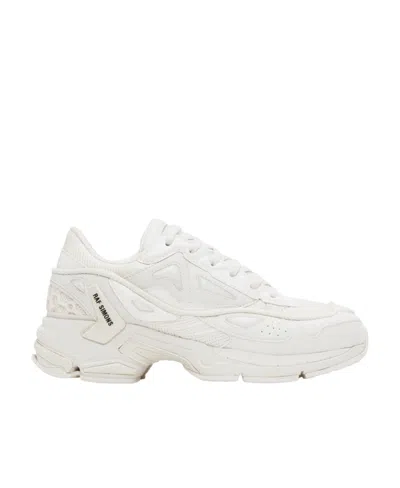 Raf Simons Logo Logo Splicing Design Low-top Casual Shoes In White