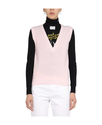 RAF SIMONS RAF SIMONS TEXTURED KNIT VEST SWEATER