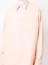 RAF SIMONS LOGO-PATCH COTTON SHIRT