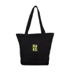 Raf Simons Logo-patch Detail Tote Bag In Black