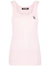 Raf Simons Logo-print Tank Top In Pink