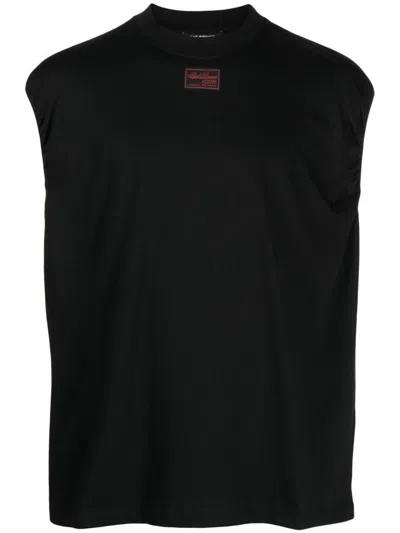 Raf Simons Logo-print Cotton Vest Top In Multi