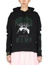 Raf Simons Graphic-print Detachable-sleeve Hoodie