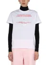 Raf Simons Logo Print T-shirt In White