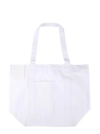 Raf Simons Logo Shopping Bag In White
