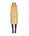 Raf Simons Logo-patch Sleeveless Midi Dress In Yellow