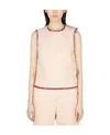 Raf Simons Logo Vest In Nude