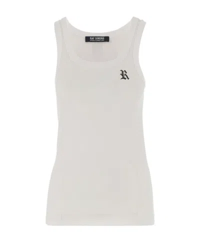 Raf Simons Logo Vest In White