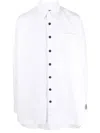 Raf Simons Denim Long-sleeve Over-shirt In White