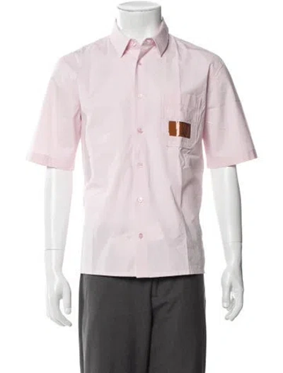 Pre-owned Raf Simons Long Sleeve Dress Shirt In Pink