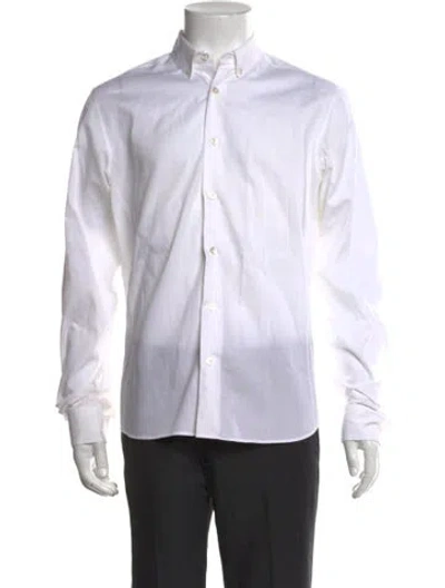 Pre-owned Raf Simons Long Sleeve Dress Shirt In White