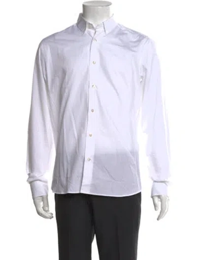 Pre-owned Raf Simons Long Sleeve Dress Shirt In White