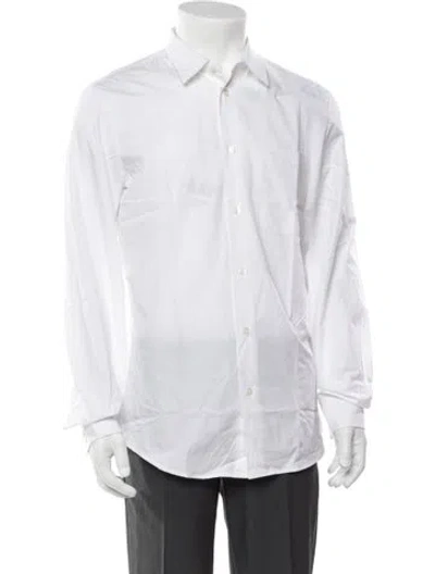Pre-owned Raf Simons Long Sleeve Dress Shirt In White