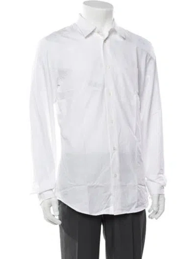 Pre-owned Raf Simons Long Sleeve Dress Shirt In White