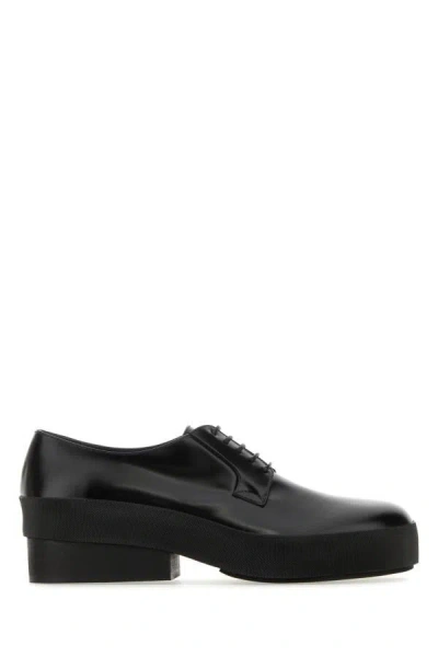 RAF SIMONS RAF SIMONS MAN BLACK LEATHER LACE-UP SHOES