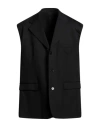 Raf Simons Man Blazer Black Size M Virgin Wool, Elastane In Black