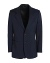 Raf Simons Man Blazer Navy Blue Size 44 Virgin Wool In Navy Blue
