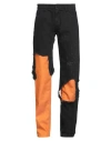 Raf Simons Destroyed Double Denim Jeans In Black