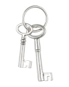 Raf Simons Man Key Ring Silver Size - Brass In Silver
