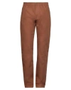 Raf Simons Man Pants Brown Size 33 Cotton In Brown
