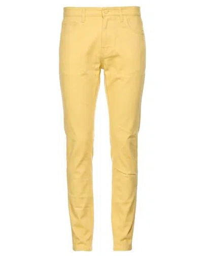 Raf Simons Man Pants Yellow Size 29 Cotton