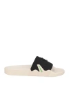 Raf Simons Man Sandals Ivory Size 6 Textile Fibers In White