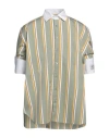 Raf Simons Man Shirt Military Green Size S Cotton In Green