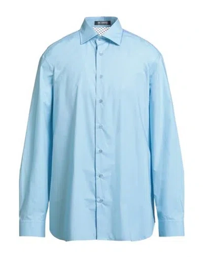 Raf Simons Man Shirt Sky Blue Size 38 Cotton