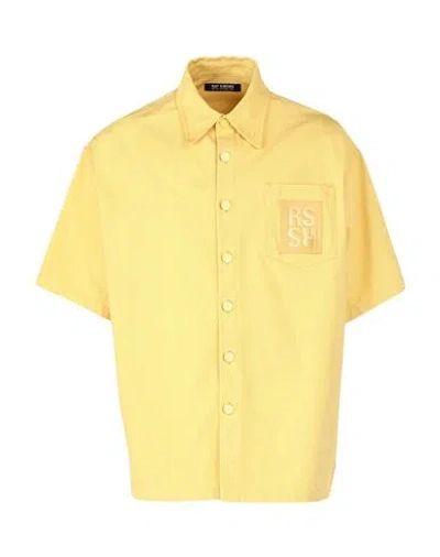 Raf Simons Man Shirt Yellow Size Xs Cotton In White