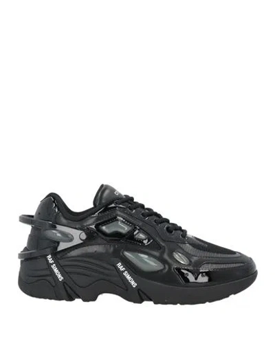 Raf Simons Man Sneakers Black Size 8 Textile Fibers