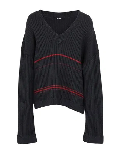 Raf Simons Man Sweater Steel Grey Size S Cotton, Acrylic, Wool
