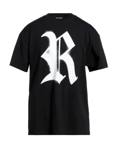 RAF SIMONS RAF SIMONS MAN T-SHIRT BLACK SIZE M COTTON