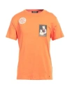 Raf Simons Man T-shirt Orange Size L Cotton In Orange