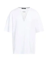 Raf Simons Iconic Logo T-shirt With Mesh Insert In White