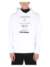 Raf Simons Classic Hoodie With Drawstring For Men In White