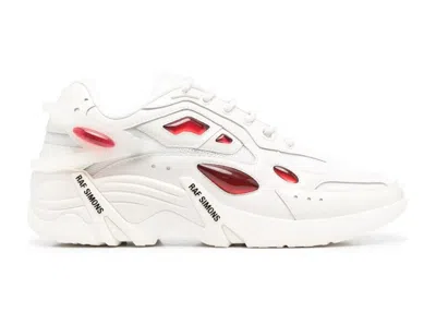 Pre-owned Raf Simons Men's  Cylon21 Sneakers In Off White/red