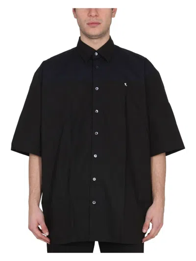 RAF SIMONS MEN'S TWO-TONE AMERICAN SHIRT