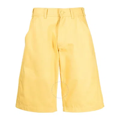 Raf Simons Men's Yellow Denim Skate Shorts